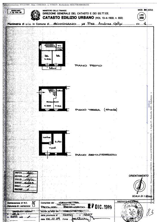 planimetria schignano 1