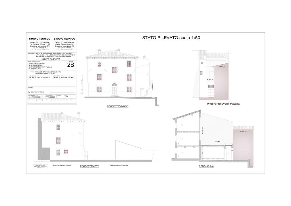 TAVOLA 2B (rilevato) - SANATORIA CONFORTI-Modello 