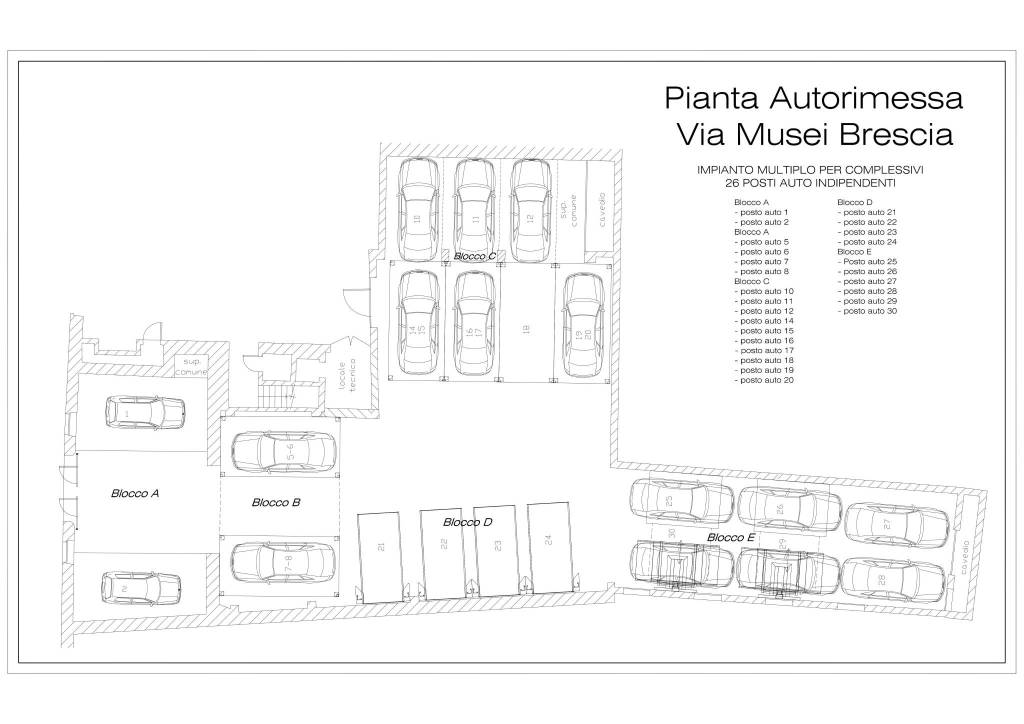 Planimetria posto auto 1