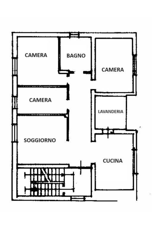 PLANIMETRIA APPARTAMENTO 2P