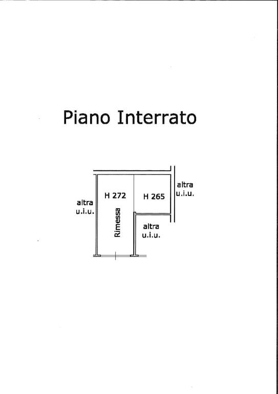 Planimetria rimessa per pubblicità Rif. 1297 1