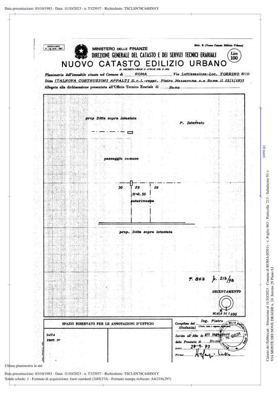 COMUNE ROMA FGL 863 PART 213 SUB 93 1144 A29 (1) 1