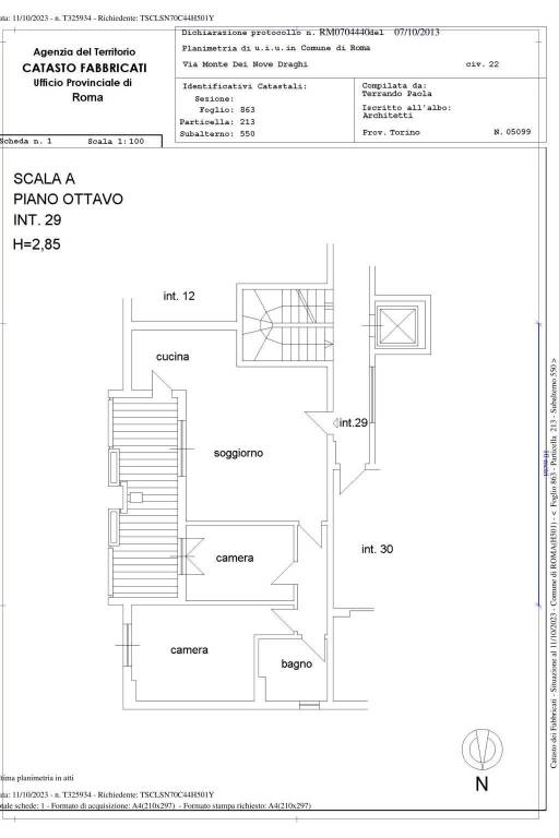 COMUNE ROMA FGL 863 PART 213 SUB 550  1144 A29 (4)