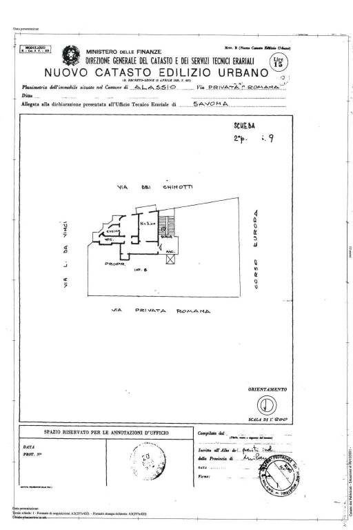 PLANIMETRIA CORSO EUROPA 1