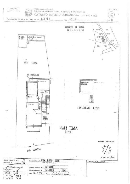 SCHEDA PIANO TERRA 1