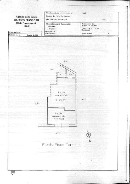 Planimetria locale 1