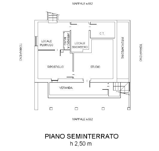 planimetria piano interrato