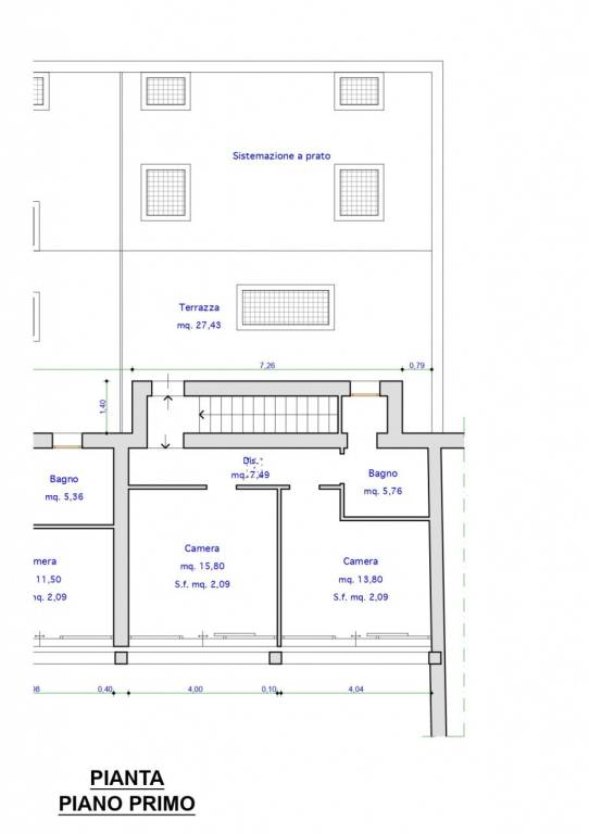 02 planimetria piano primo
