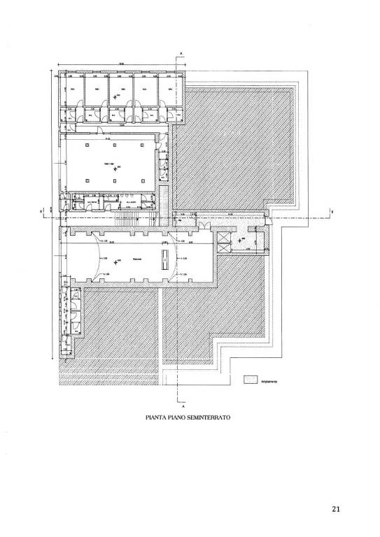 Planimetria piano seminterrato