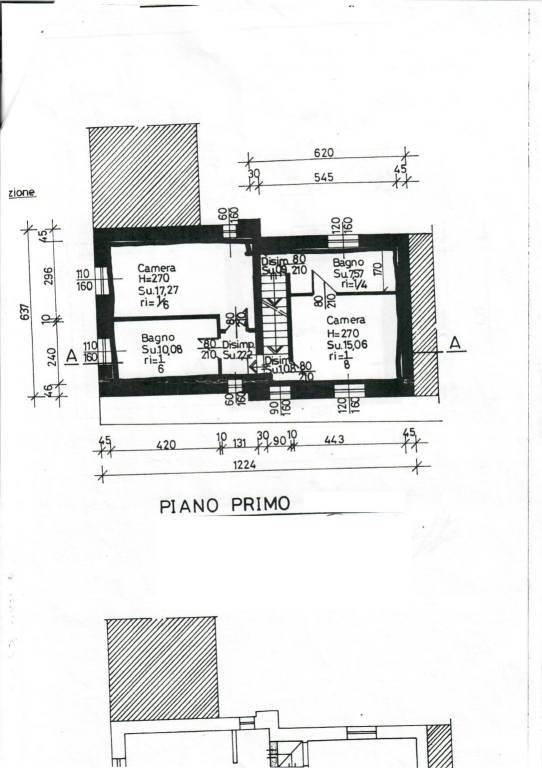 planimetria piano primo