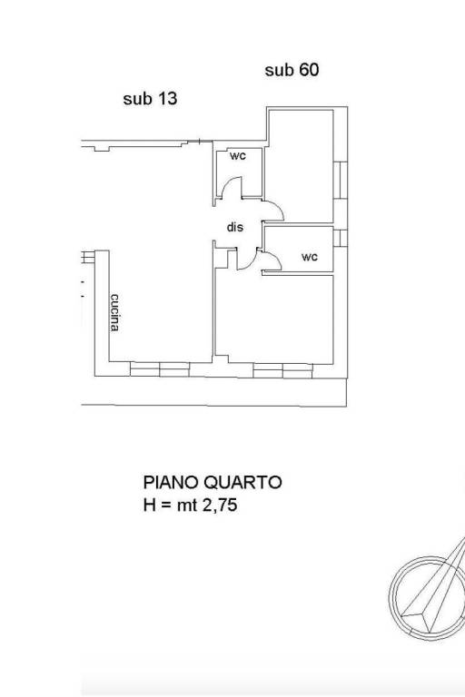 piano quarto lato sud