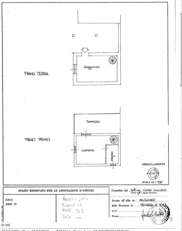 planimetria fg 13 mapp 263