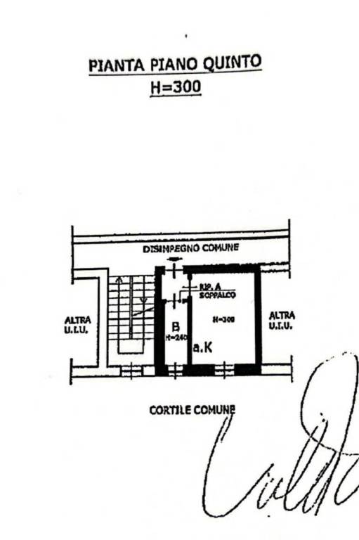 PIANTINA VIA CARCANO N.19