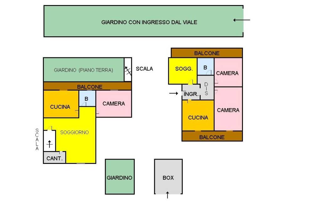 Piantina Via Lucrezio Tito Caro