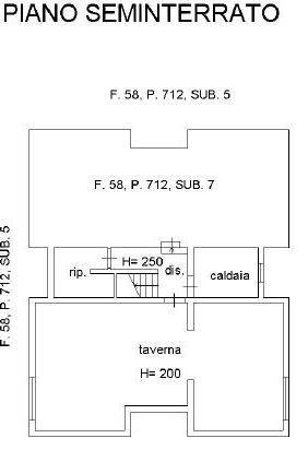 plan piano seminterrato