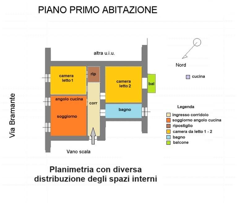 Planimetria esempio diversa distribuzione