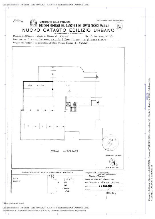 Planimetria box