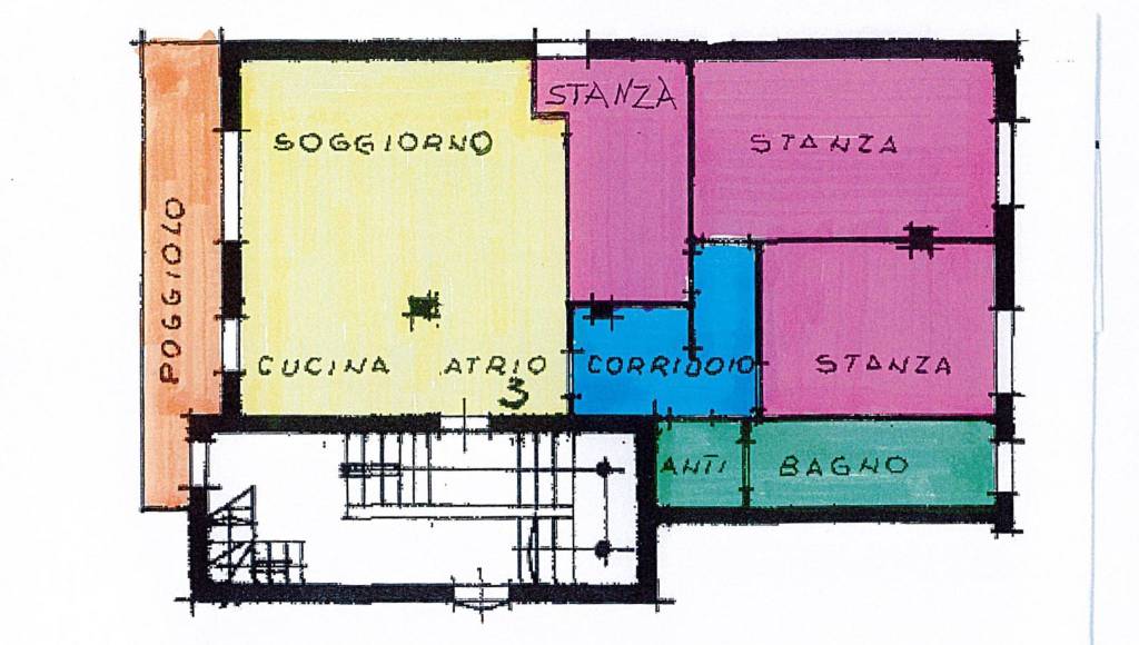 planimetria ipotesi progetto Laste