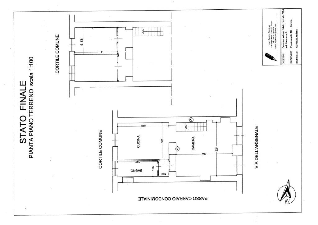 plan opzione seconda camera arsenale 1