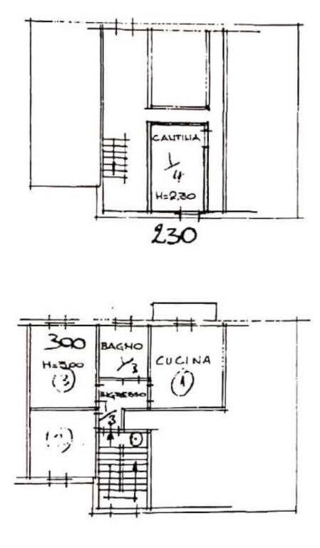 planimetria appartamento e cantina