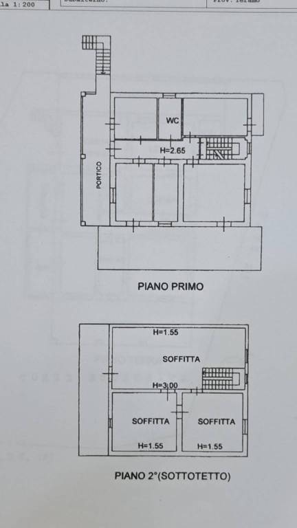 PLANIMETRIA 1° E 2° PIANO