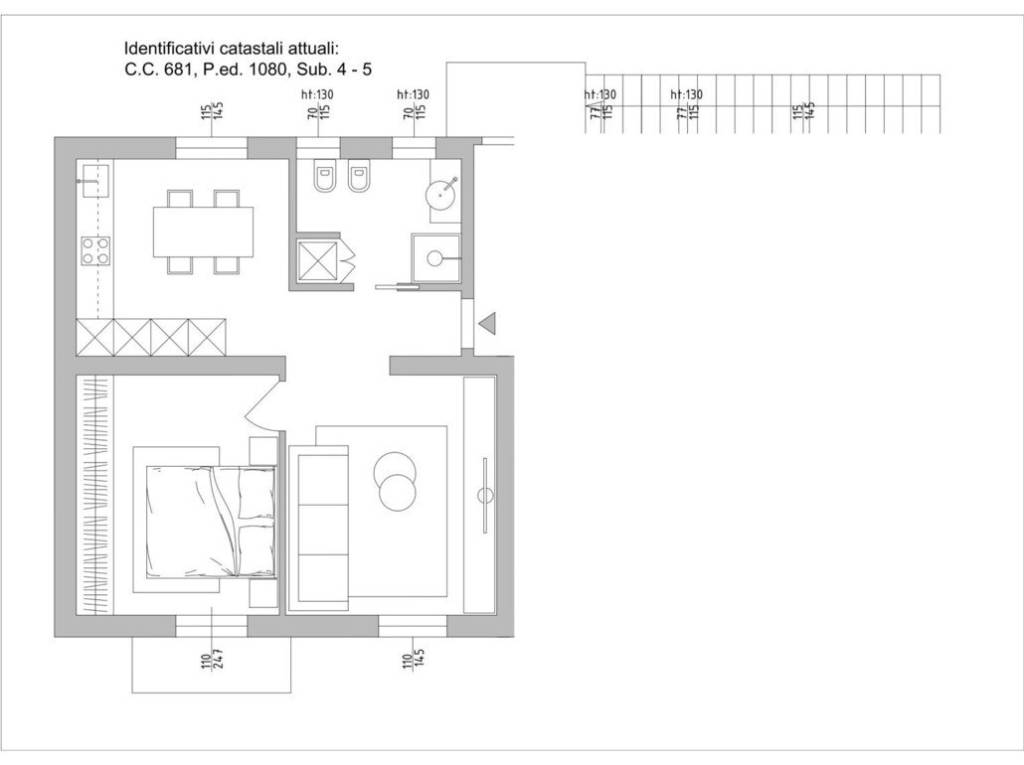 Trilocale con balcone - Planimetria 3