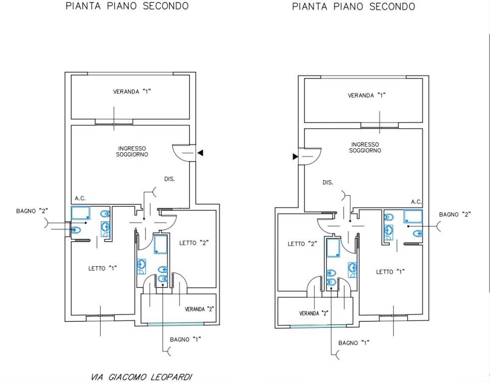 Planimetria - Via Leopardi, Quartu 2P