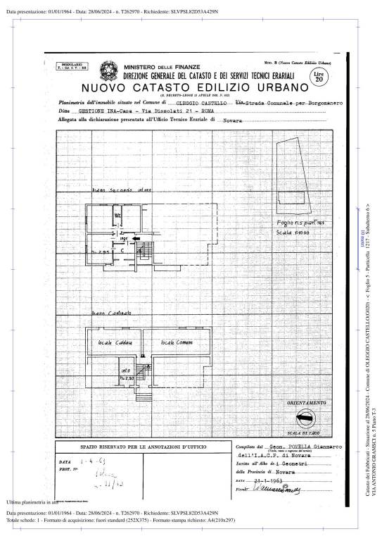 SCHEDA APPARTAMENTO