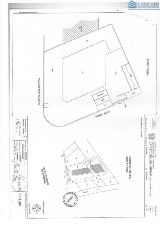 Scheda catastale posti auto