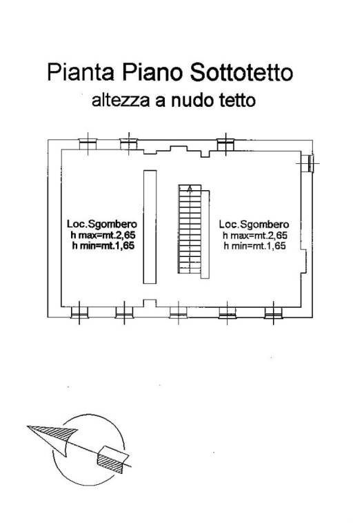 Planimetria Piano Sottotetto