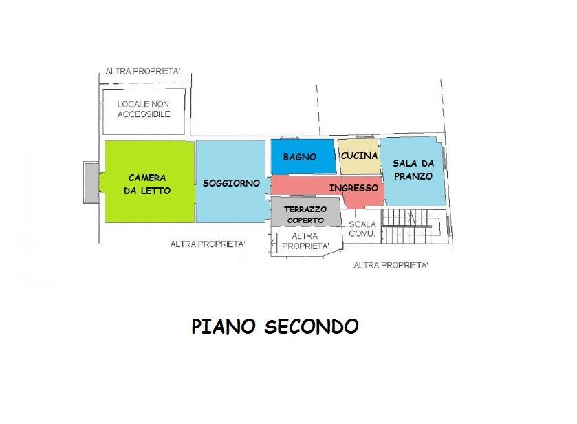 Planimetria piano secondo