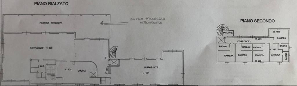 Planimetria Piano Rialzato e Secondo