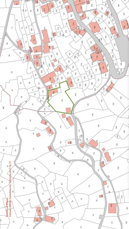 estratto di mappa sezC Falmenta fg 15