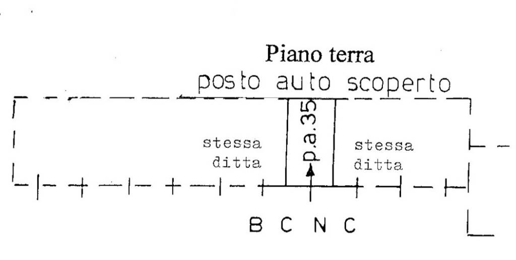 Plani posto auto scoperto da inviare