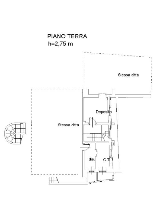 Planimetria villa appartamento primo piano (0P)