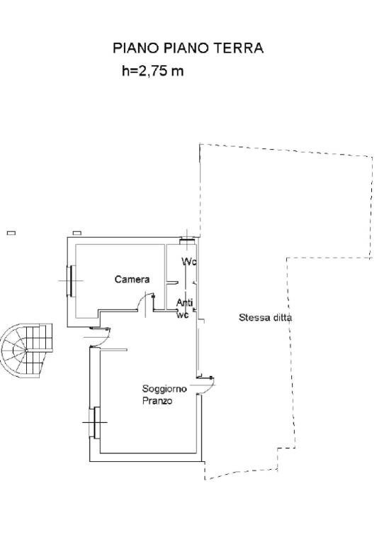 Planimetria villa appartamento piano terra PDF