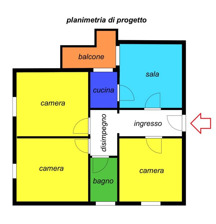 Planimetria di progetto