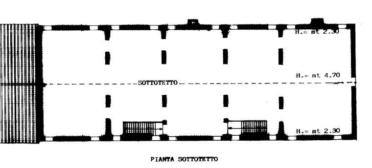 Plan sottotetto piano terzo