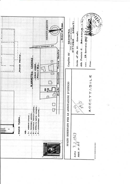 Marmorta Mappa catastale 1°piano 2