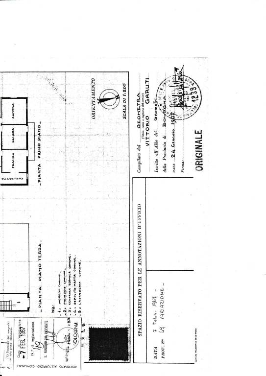 Marmorta Mappa catastale 1°piano 4