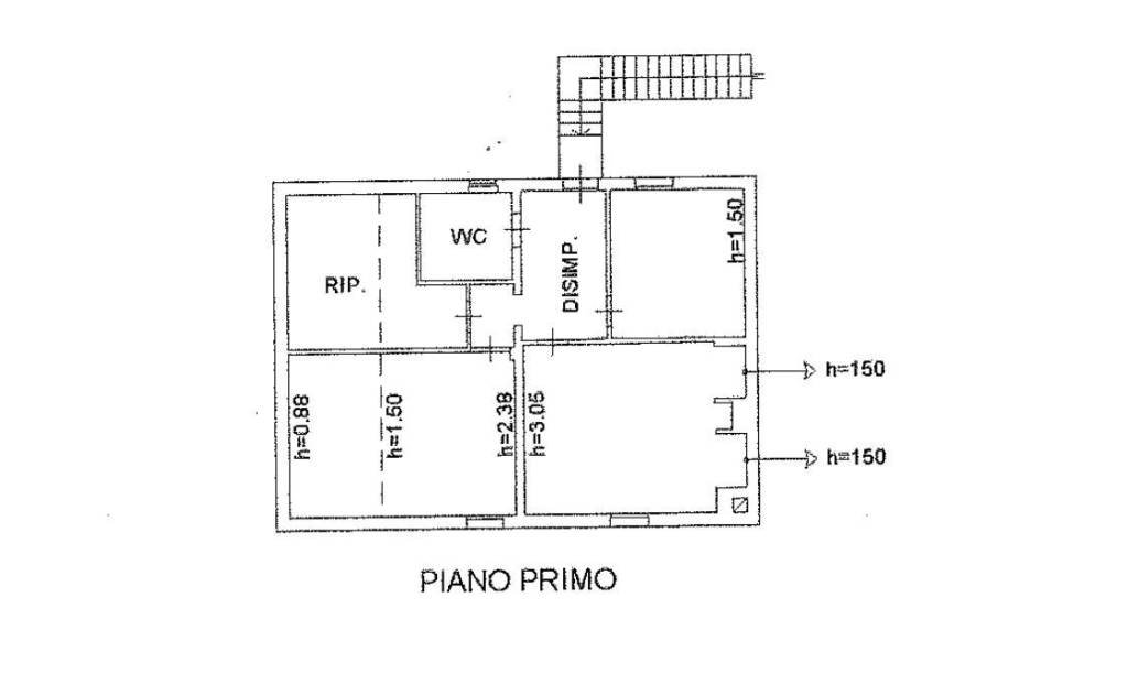 planimetria piano primo