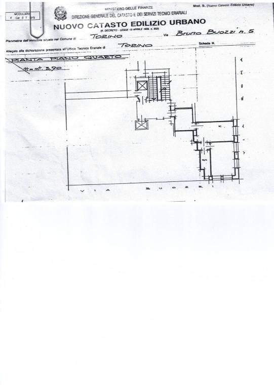 PLANIMETRIA CAT VIA BUOZZI 5 PIANO 4 1