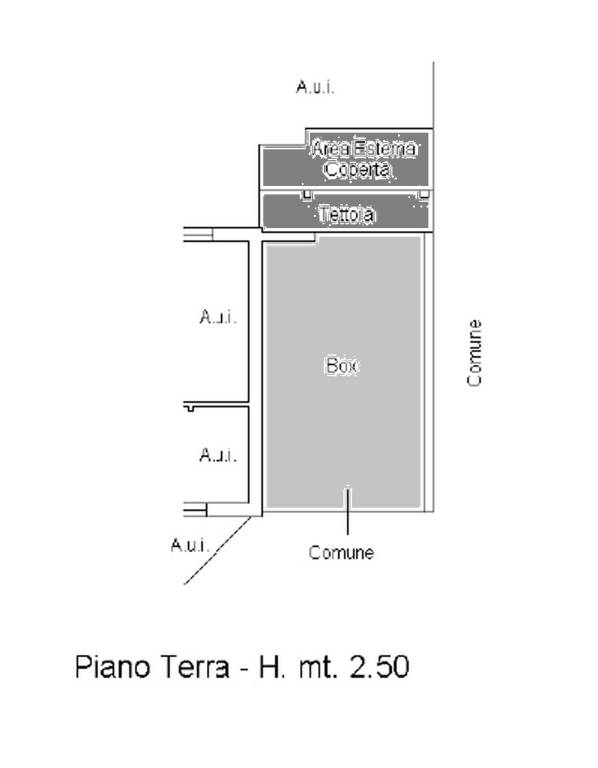 piano terra autorimessa col