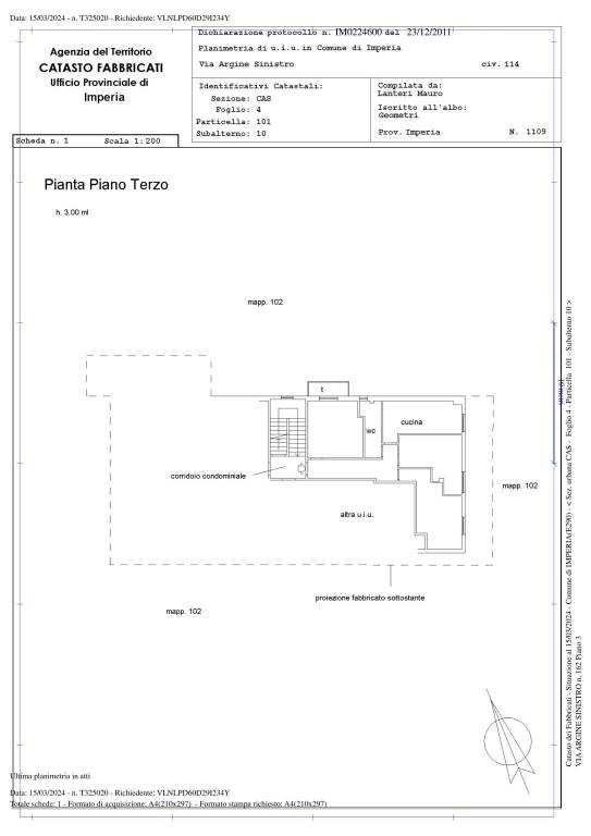 Planimetria Imperia 4-101-10 1