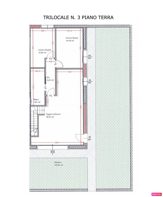 TRILOCALE N. 3 PIANO TERRA