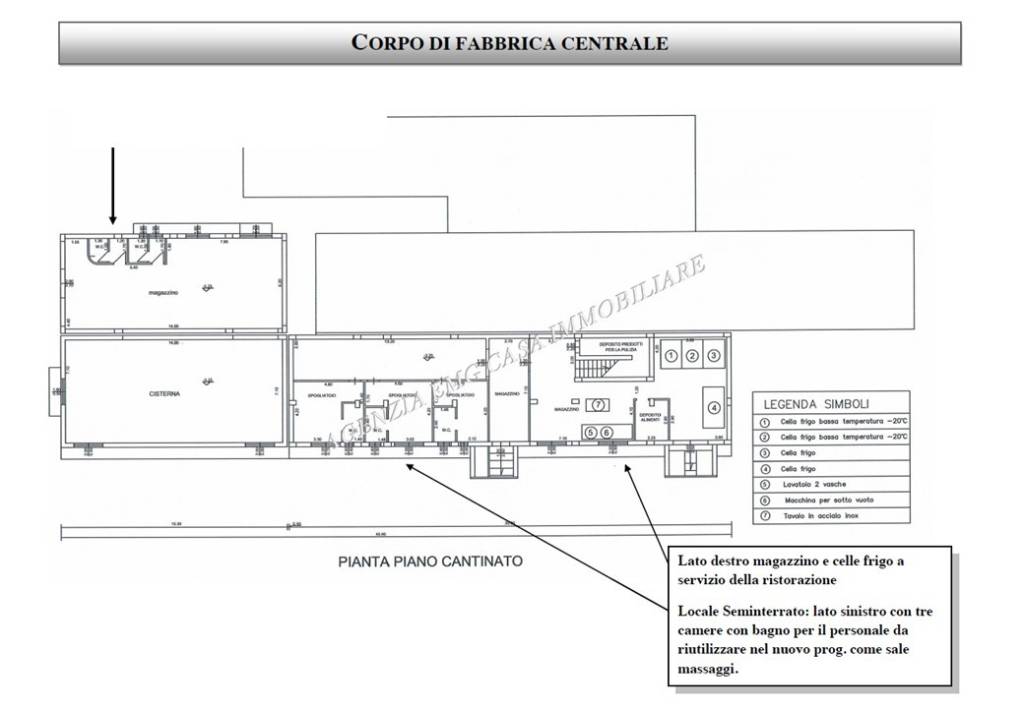 planimetria piano seminterrato