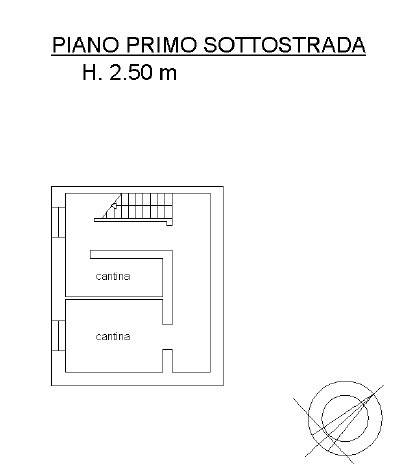 Planimetria cantina per annunci