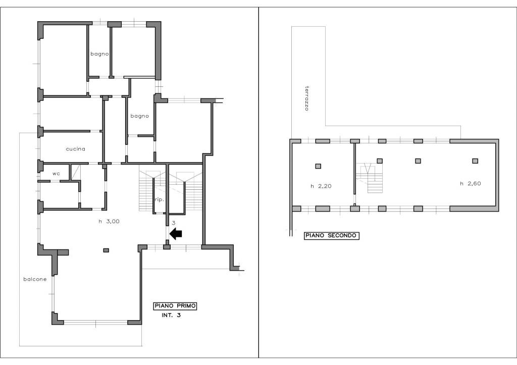 planimetria via aurelia P1 Int 3 autocad  1