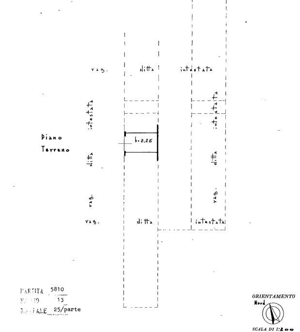 planimetria garage via jenner