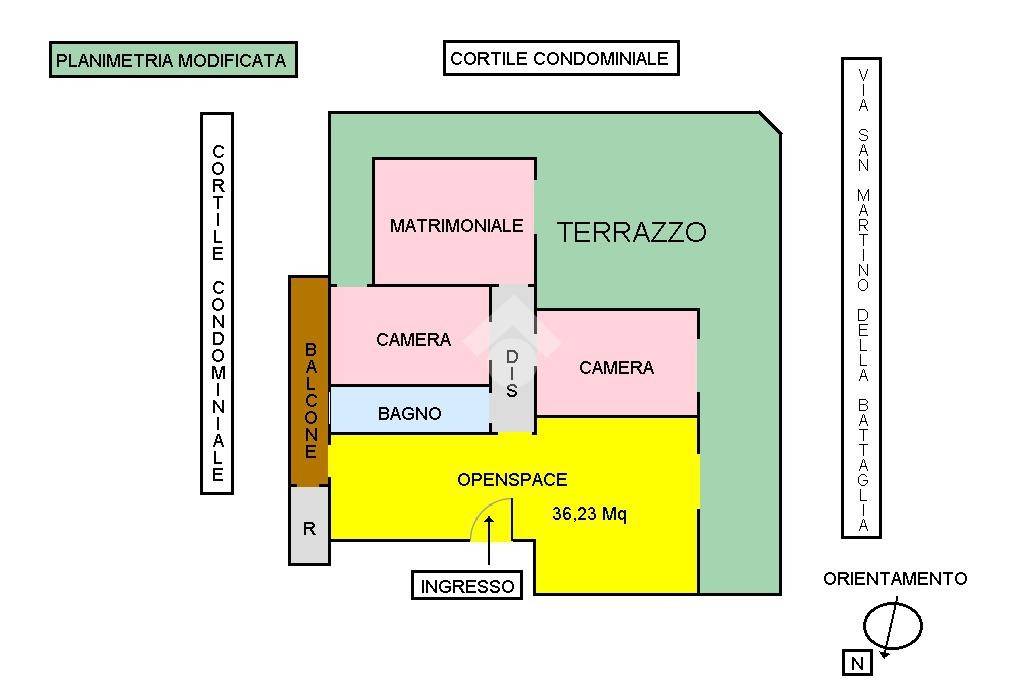 planimetria modificata